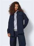 NMLAYTON FLANNY L/S SHACKET WVN navy blazer