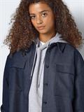 NMLAYTON FLANNY L/S SHACKET WVN navy blazer