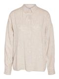 NMLEILANI L/S LOOSE SHIRT WVN NOOS natural