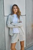 NMLEILANI L/S LOOSE SHIRT WVN NOOS natural