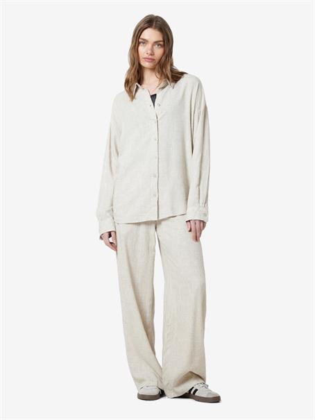 NMLEILANI L/S LOOSE SHIRT WVN NOOS natural