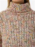NMMARNEY L/S HIGH NECK KNIT FWD NOOS eggnog