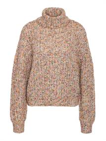 NMMARNEY L/S HIGH NECK KNIT FWD NOOS eggnog