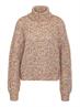 NMMARNEY L/S HIGH NECK KNIT FWD NOOS eggnog