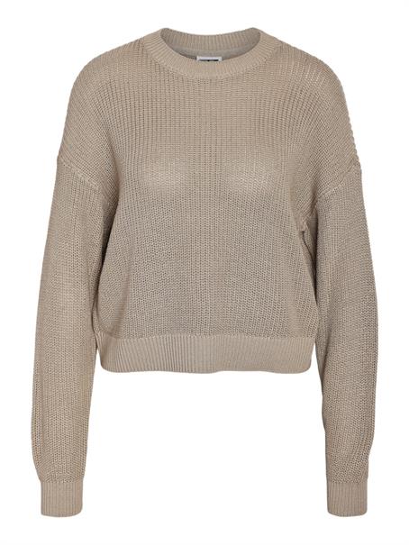 NMMAYSA L/S O-NECK KNIT NOOS aluminum