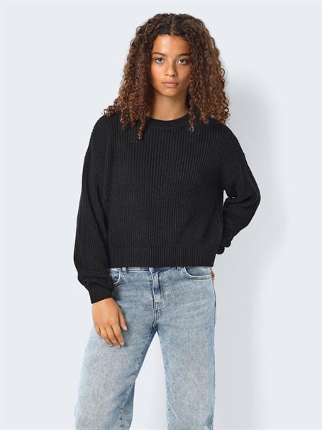 NMMAYSA L/S O-NECK KNIT NOOS black