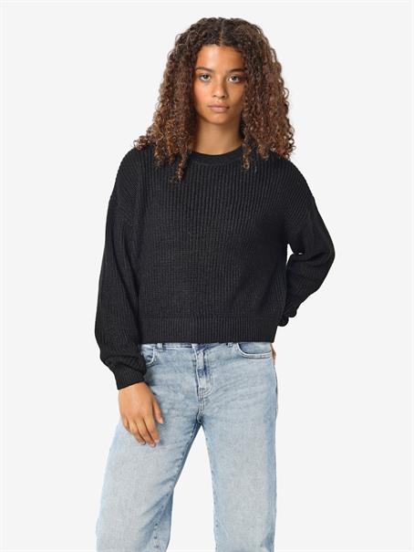 NMMAYSA L/S O-NECK KNIT NOOS black