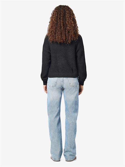 nmmaysa-l-s-o-neck-knit-noos-black