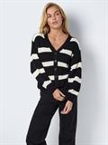 NMMAYSA L/S V-NECK KNIT CARDIGAN NOOS black