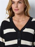 NMMAYSA L/S V-NECK KNIT CARDIGAN NOOS black