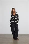 NMMAYSA L/S V-NECK KNIT CARDIGAN NOOS black