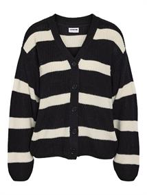 NMMAYSA L/S V-NECK KNIT CARDIGAN NOOS black