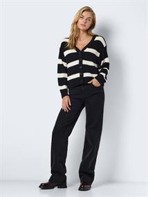NMMAYSA L/S V-NECK KNIT CARDIGAN NOOS black