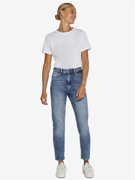 NMMONI HW STRAGHT ANK JEANS AZ221DB NOOS dark blue denim