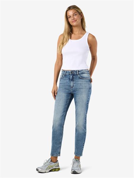 NMMONI HW STRAGHT ANK JEANS AZ221DB NOOS dark blue denim
