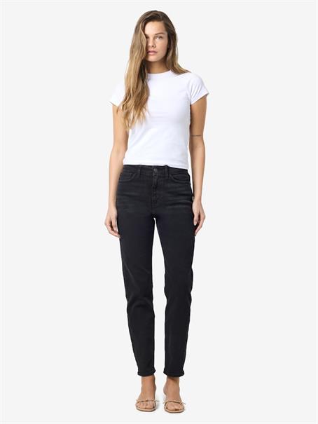 NMMONI HW STRAIGHT ANK BLACK JEANS NOOS black denim
