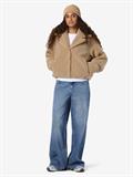 NMNATI CROP TEDDY JACKET FWD NOOS birch