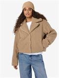 NMNATI CROP TEDDY JACKET FWD NOOS birch
