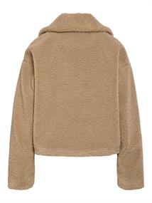 NMNATI CROP TEDDY JACKET FWD NOOS birch