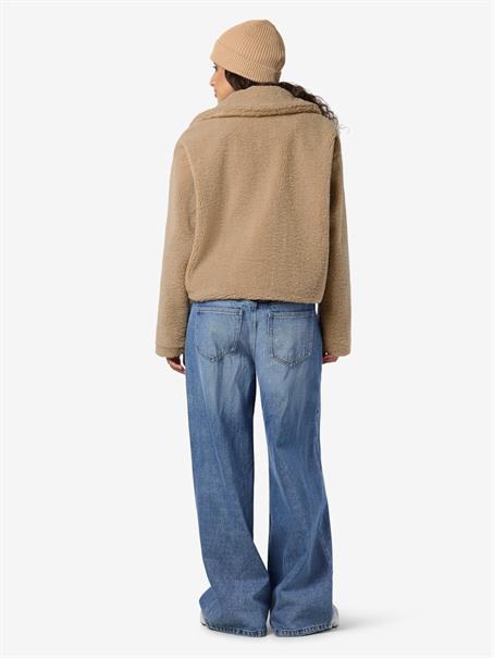 NMNATI CROP TEDDY JACKET FWD NOOS birch