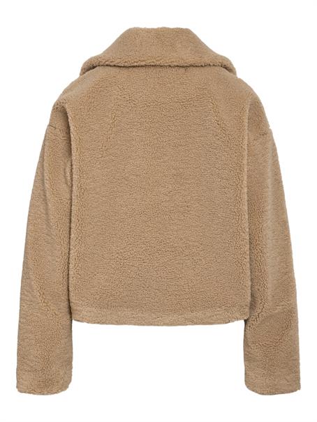 NMNATI CROP TEDDY JACKET FWD NOOS birch