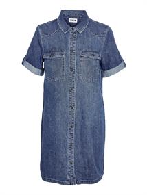 NMNEW SIGNE S/S DENIM DRESS VI002MB NOOS medium blue denim