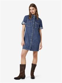 NMNEW SIGNE S/S DENIM DRESS VI002MB NOOS medium blue denim