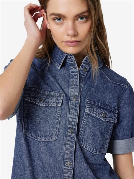 NMNEW SIGNE S/S DENIM DRESS VI002MB NOOS medium blue denim