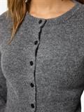 NMNOLA L/S KNIT CARDIGAN FWD medium grey melange