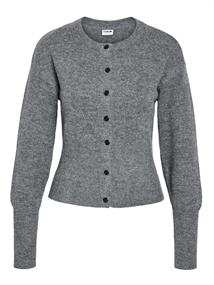 NMNOLA L/S KNIT CARDIGAN FWD medium grey melange