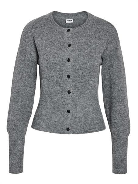 NMNOLA L/S KNIT CARDIGAN FWD medium grey melange