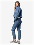 NMRONJA L/S CROP DNM JACKET VI433MB NOOS medium blue denim
