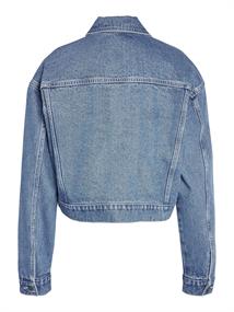 NMRONJA L/S CROP DNM JACKET VI433MB NOOS medium blue denim