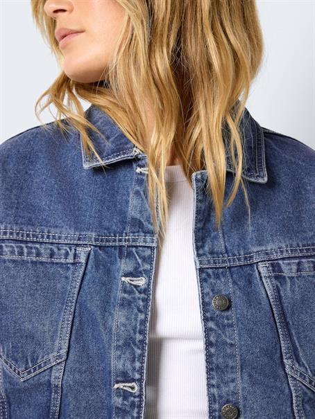 NMRONJA L/S CROP DNM JACKET VI433MB NOOS medium blue denim