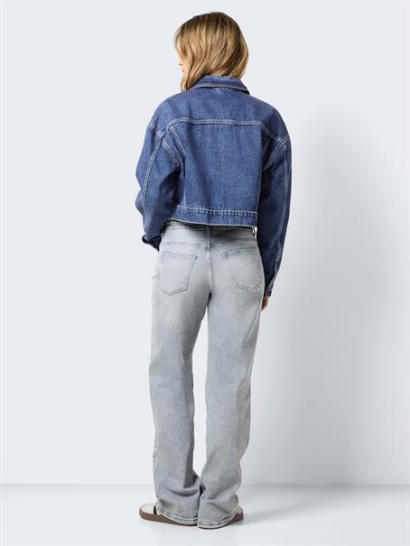 NMRONJA L/S CROP DNM JACKET VI433MB NOOS medium blue denim
