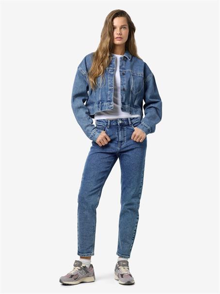 NMRONJA L/S CROP DNM JACKET VI433MB NOOS medium blue denim