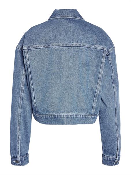 NMRONJA L/S CROP DNM JACKET VI433MB NOOS medium blue denim