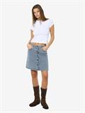 NMRONNIE NW A SHAPE SKIRT VI375LB NOOS light blue denim