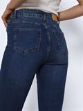 NMSALLIE HW FLARE JEAN VI021MB FWD NOOS medium blue denim