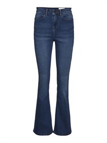 NMSALLIE HW FLARE JEAN VI021MB FWD NOOS medium blue denim