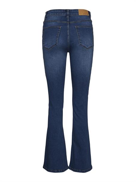 NMSALLIE HW FLARE JEAN VI021MB FWD NOOS medium blue denim