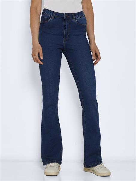 NMSALLIE HW FLARE JEAN VI021MB FWD NOOS medium blue denim