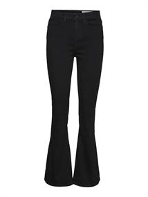 NMSALLIE HW FLARE JEAN VI023BL FWD NOOS black