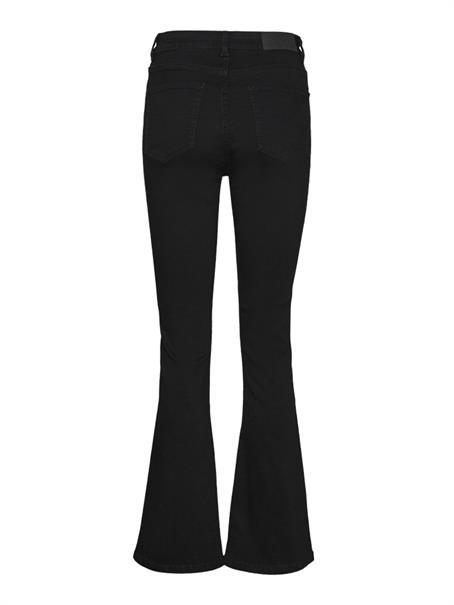 NMSALLIE HW FLARE JEAN VI023BL FWD NOOS black