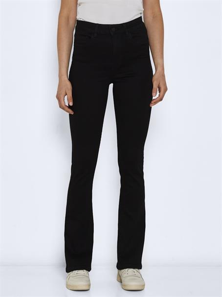 NMSALLIE HW FLARE JEAN VI023BL FWD NOOS black