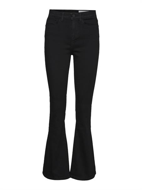 NMSALLIE HW FLARE JEAN VI023BL FWD NOOS black