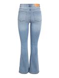 NMSALLIE HW FLARE JEAN VI162LB FWD NOOS light blue denim