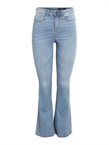 NMSALLIE HW FLARE JEAN VI162LB FWD NOOS light blue denim