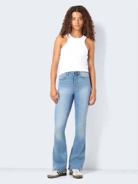 NMSALLIE HW FLARE JEAN VI162LB FWD NOOS light blue denim
