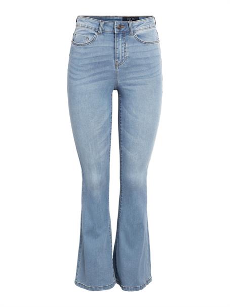 NMSALLIE HW FLARE JEAN VI162LB FWD NOOS light blue denim